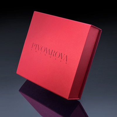 Luxury Red Book Shaped Rigid Cardboard Foldable Gift Box Custom Print Paper Clamshell Magnetic Gift Box