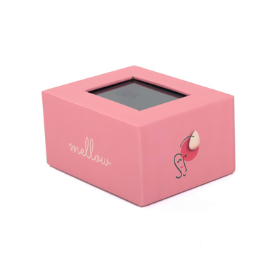 Custom Design Luxury Pink Product Packaging Clear Transparent Boxes For Gift Pack